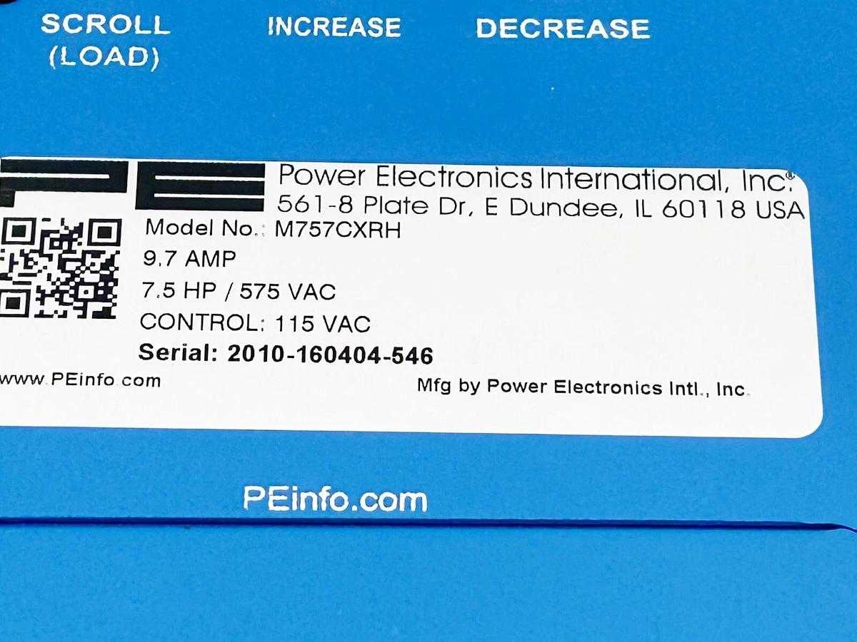 New PE M757CXRH Crane Hoist Motor Control Drive 7.5HP 9.7FLA 575V