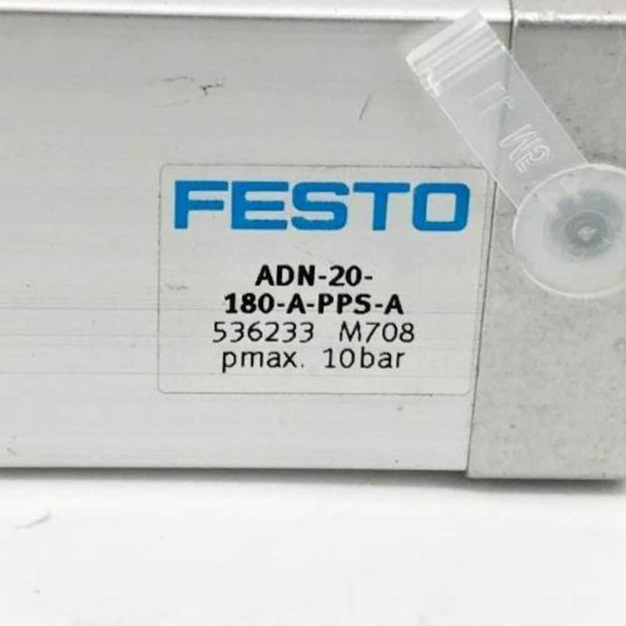 New Festo ADN-20-180-A-PPS-A Pneumatic Cylinder 10 Bar 536233