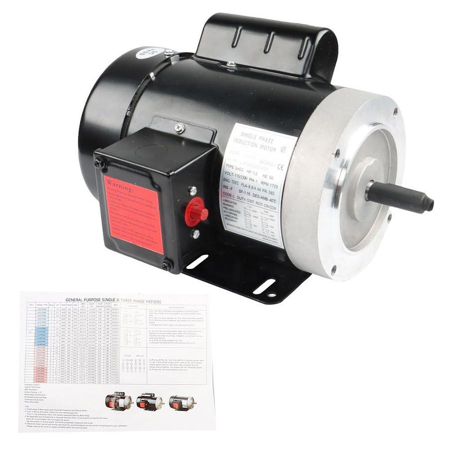 Used Reliance 915145-ZS Electric Motor 1/2HP 460V 1730RPM 3PH FB56