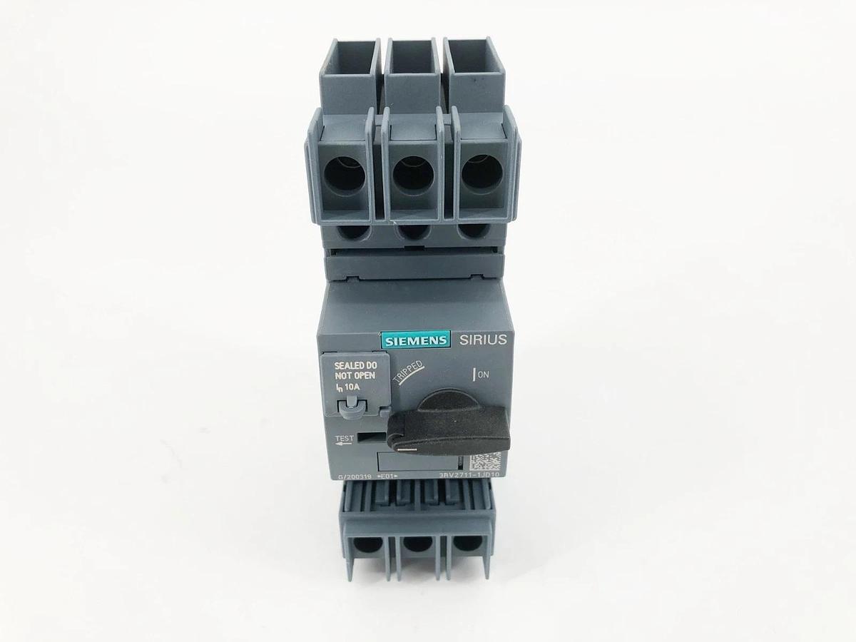 New Siemens 3RV2711-1JD10 Circuit Breaker 10A 3-Pole 600Y/347V - No Box