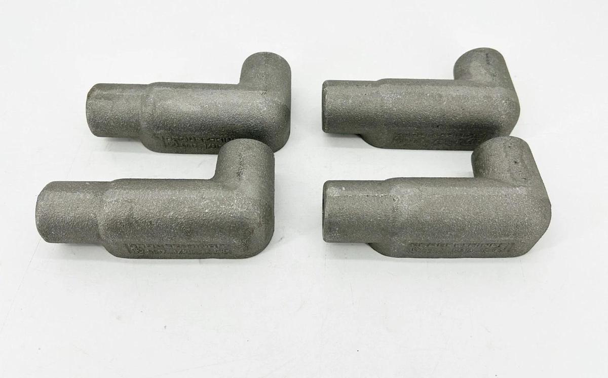 New Lot of 4 Crouse Hinds LL17 Conduit Outlet Body 1/2"