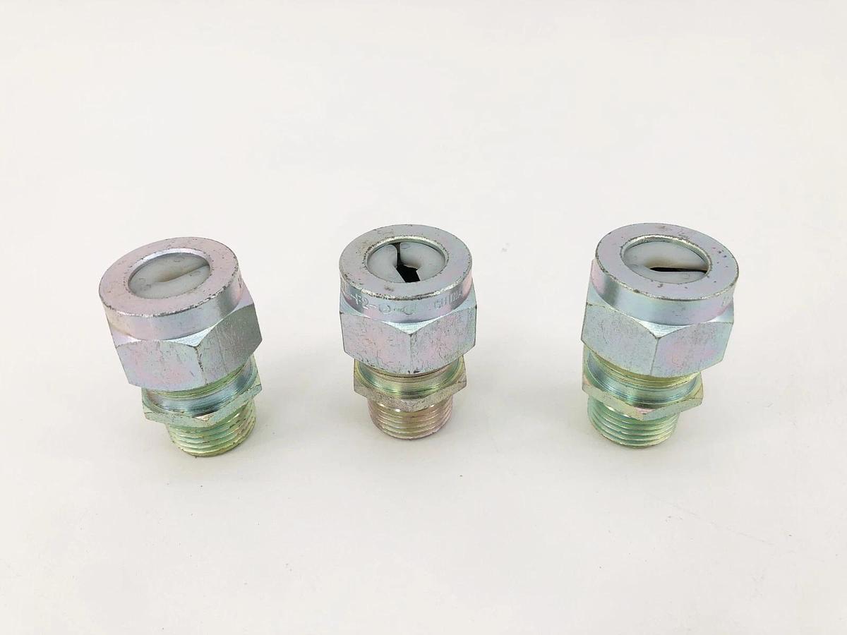 Lot of 3 New Hubbell SHC1022ZP Cord Connectors