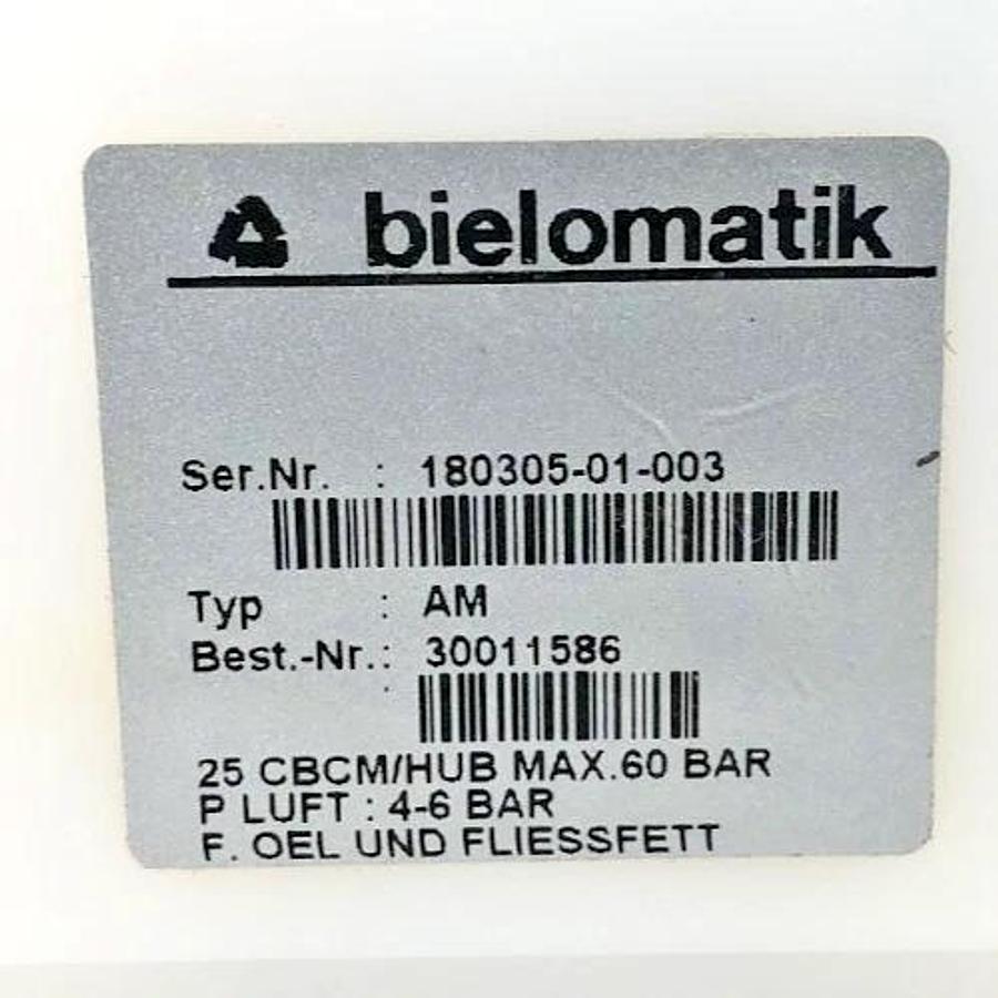 Used Bielomatik 30011586 AM Single Piston Pump 25CBCM/HUB 60 bar