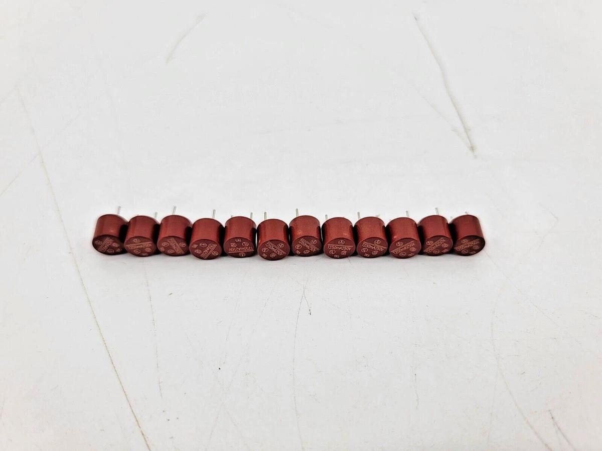 Lot of 12 New Electrocam PS-9005-0250 1/4A Fuses for Accessory Power