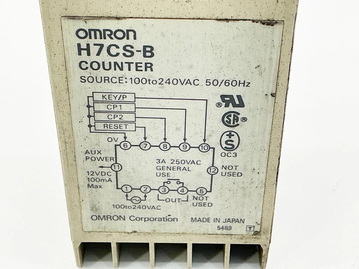 Used Omron H7CS-B Counter Module 100-240Vac 50/60Hz