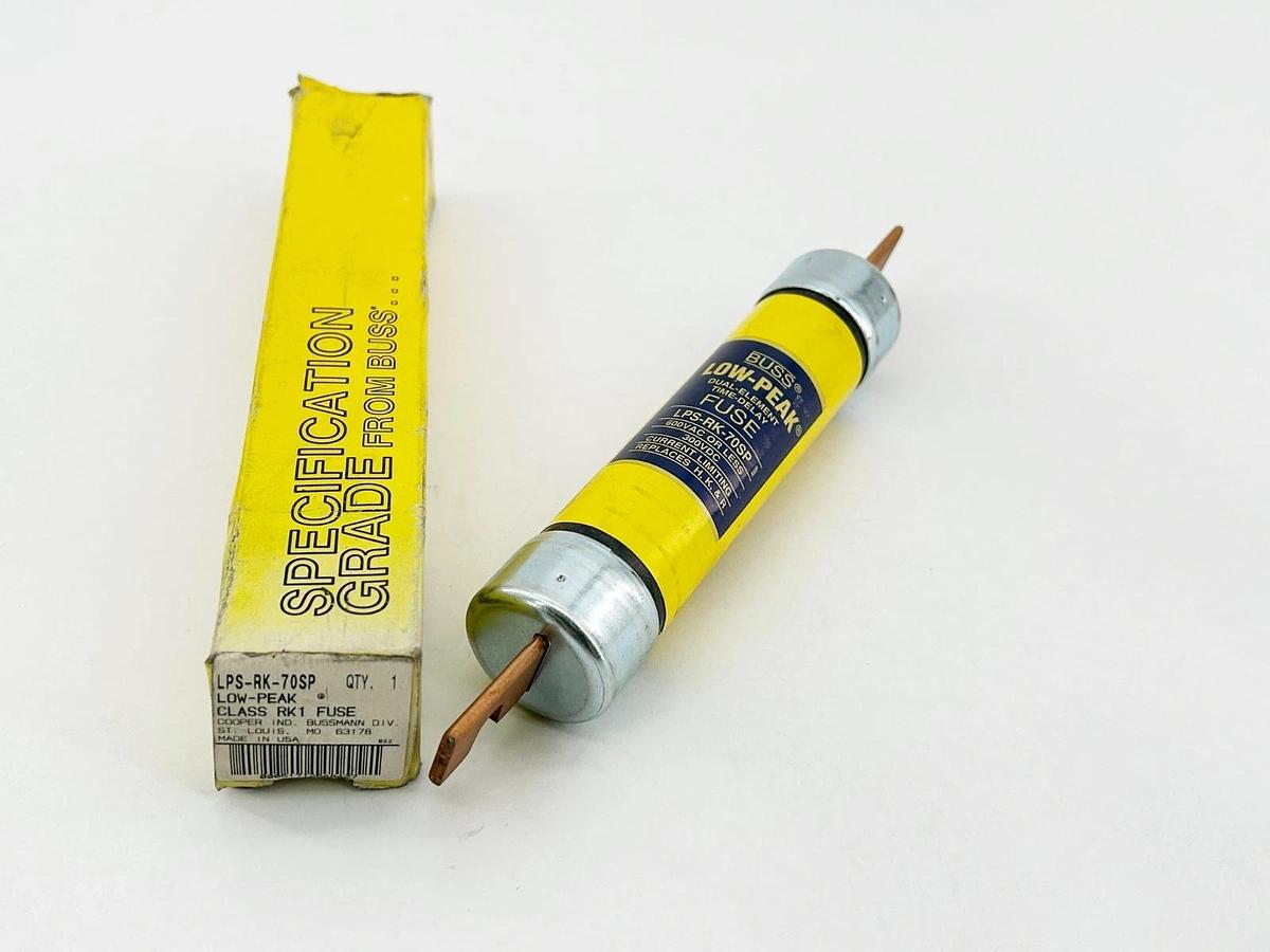 New Bussmann LPS-RK-70SP Time Delay Low-Peak Fuse 70A 600V Class RK1