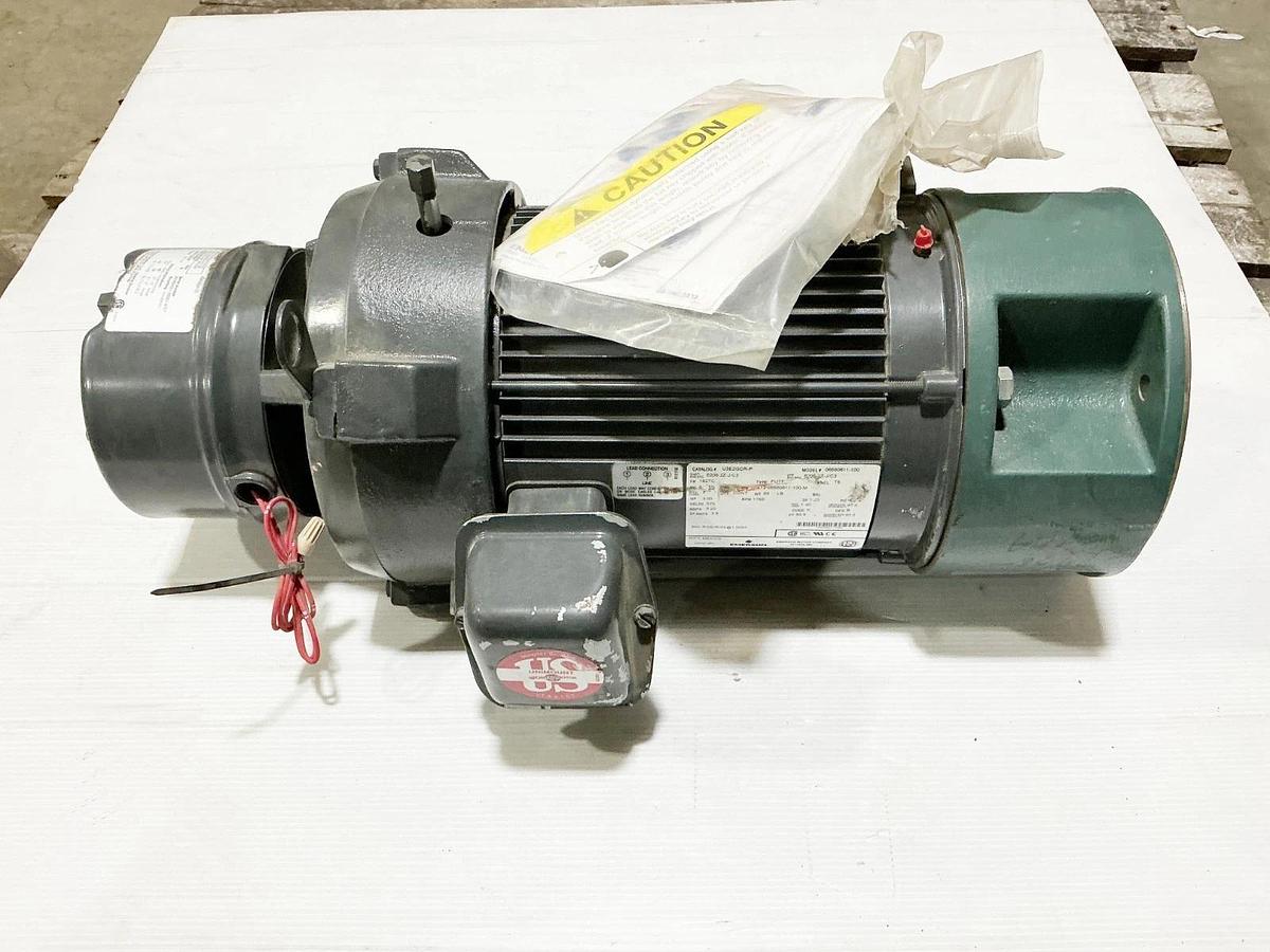 New Emerson U3E2GCR-P Electric Motor W/ Brake 3HP 575V 1765RPM 105603100DNF