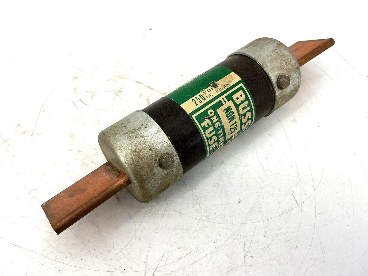 Used Lot of 2 Bussmann NON-125 One-Time Fuse 125A 250V