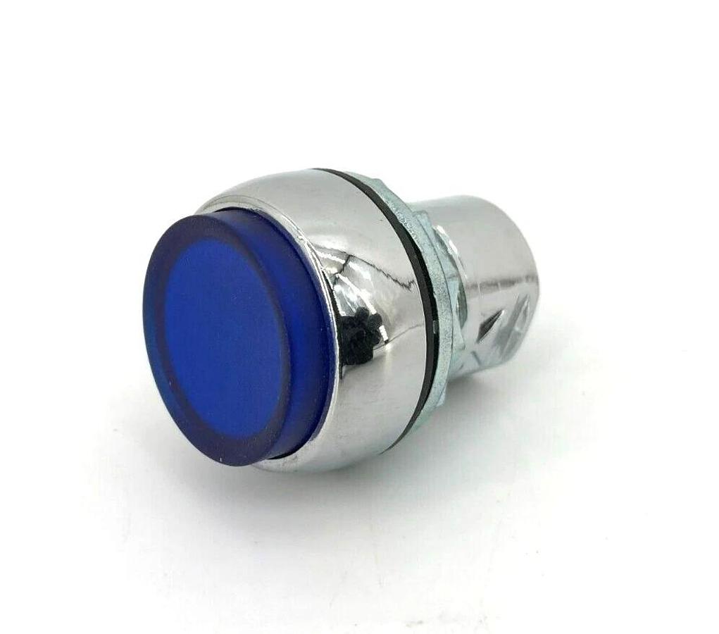 New Allen Bradley 800FM-LE6 Pushbutton, Extended, Illuminated, 24V, Blue
