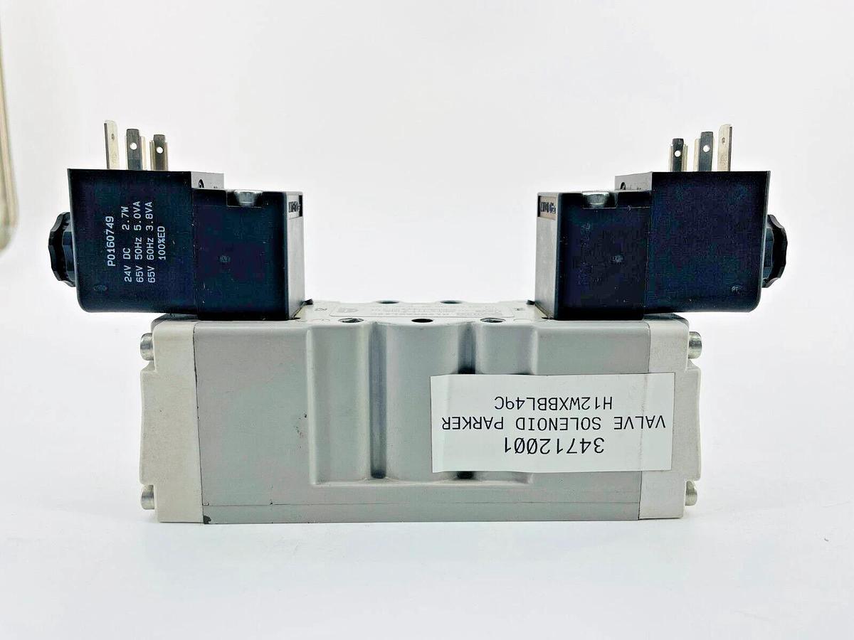 New Parker H12WXBBL49C Solenoid Valve 2POS 24VDC