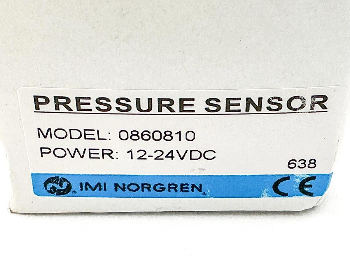 New IMI Norgren 0860810 Pressure Sensor 12-24VDC 10Bar 0860810000000000