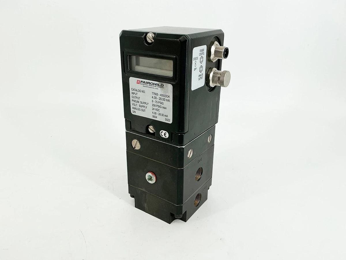 New Fairchild T7900-40503O4 Transducer 4-20mA 0-75PSIG 200PSIG Max 24VDC