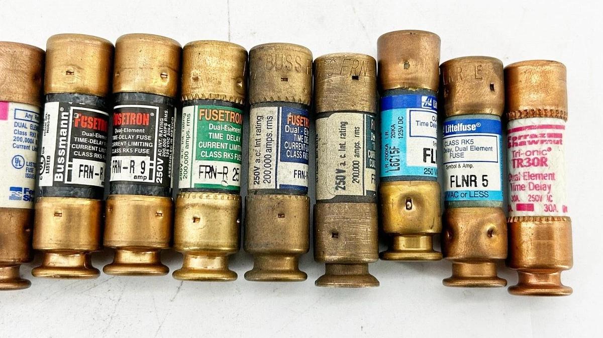 Lot of 10 Bussmann, Ferraz Shawmut, Littelfuse 2-30A 250V