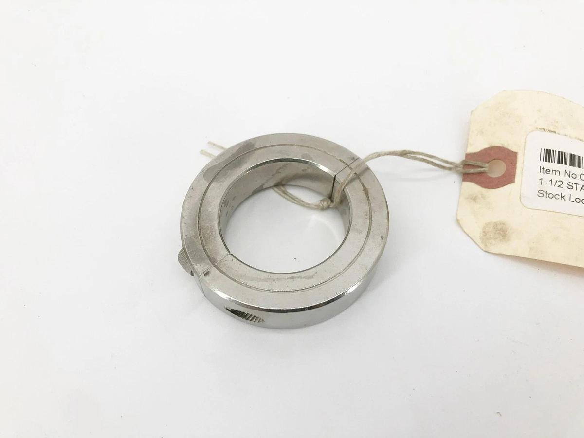 New Climax 2C-150-S Two-Piece Split Clamp Collar Stainless Steel 1-1/2" ID