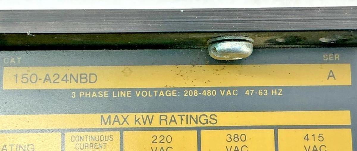 Used Allen Bradley 150-A24NBD Ser A Smart Motor Controller SMC 3PH 208/480VAC 47/63HZ