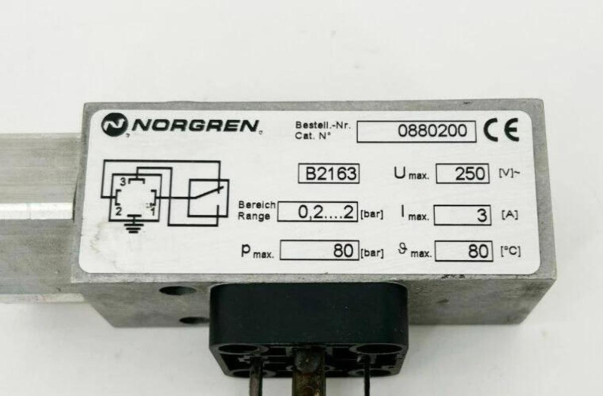 New Norgren 0880200 Pressure Switch