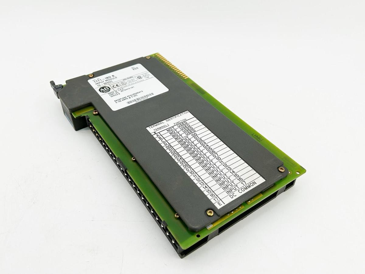 Used Allen Bradley 1771-IBD Input Module 30VDC 16Point Digital Sink Wiring Arm Ser.B