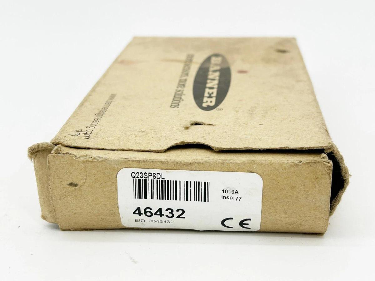 New Banner Engineering Q23SP6DL Photoelectric Sensor 300MM Range 30V 46432