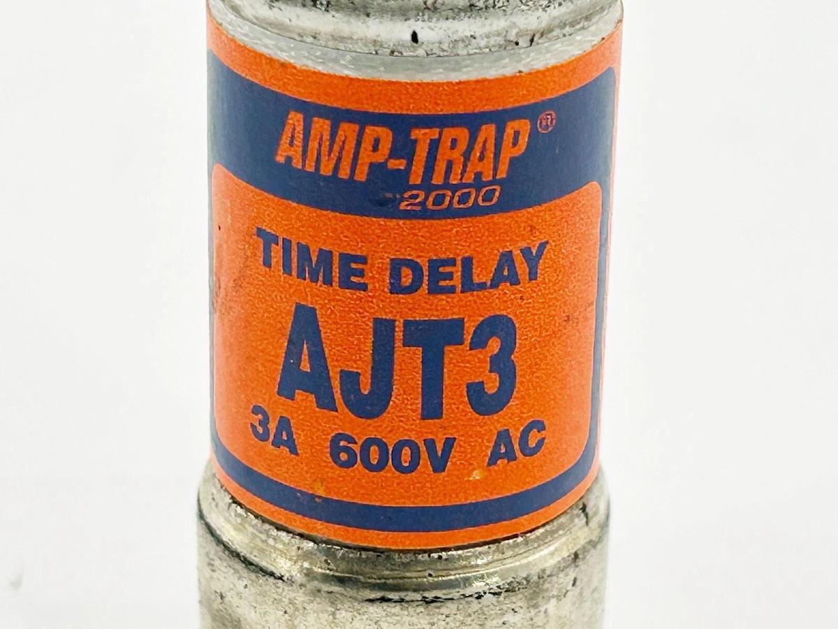New Lot of 3 Ferraz Shawmut Dual Element Time Delay Fuse 3A 600V