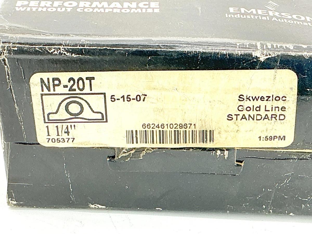 New Emerson Seal Master NP-20T Pillow Block Bearing 1-1/4" 5-15-07