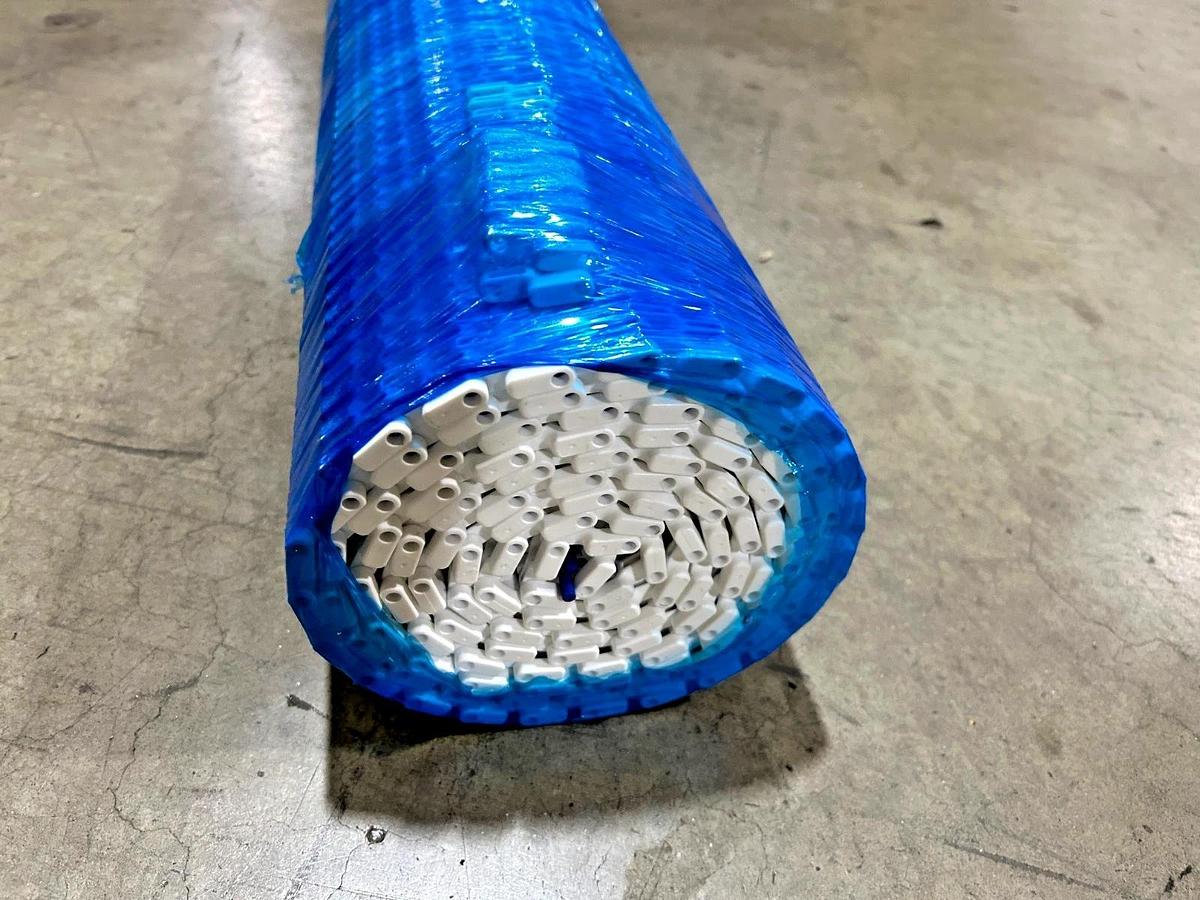 New MIR Modular Belting White PP 1.00 IN Pitch 31" Wide 10FT.