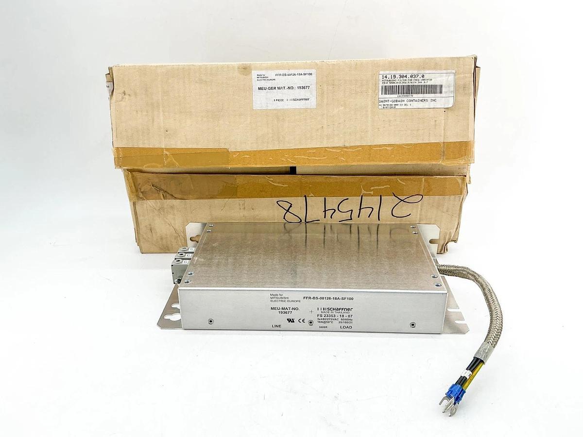 New Mitsubishi FFR-BS-00126-18A-SF100 Frequency Inverter 275/480Vac 18A 193677