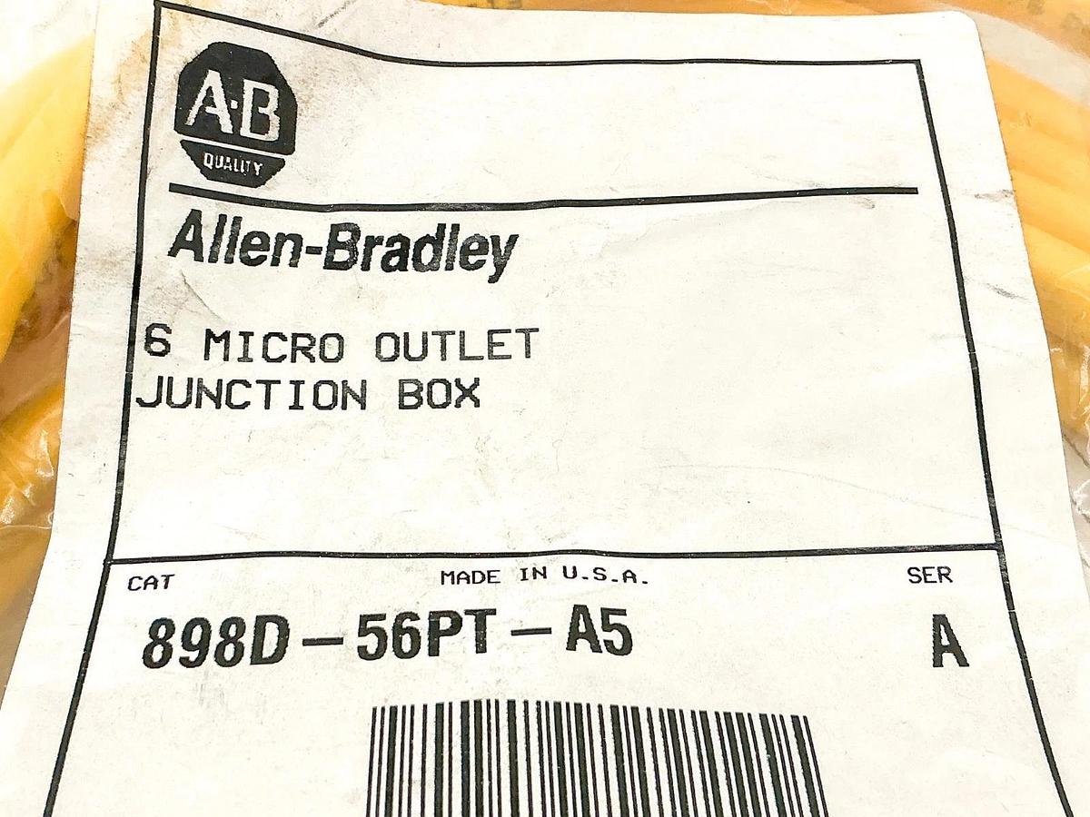 New Allen Bradley 898D-56PT-A5 6 Micro Outlet Junction 300V Ser.A
