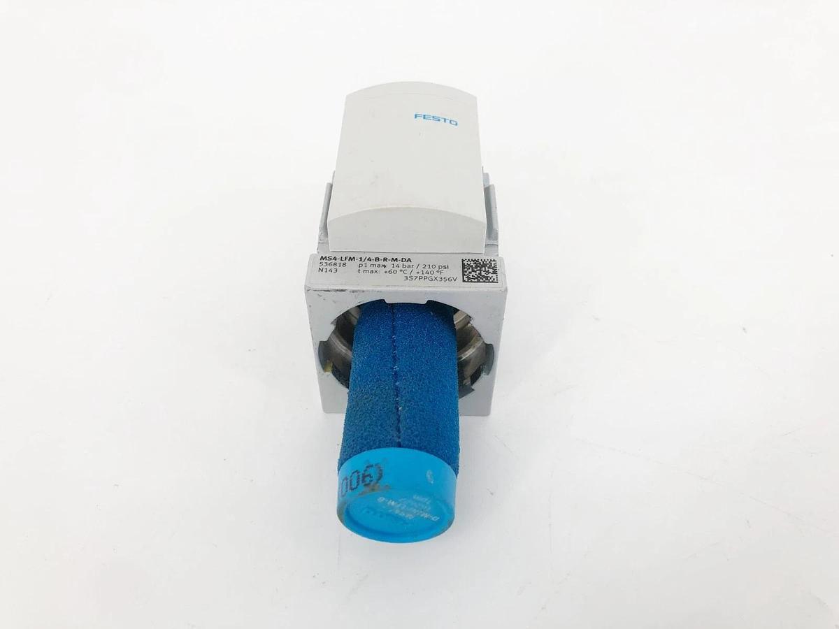 New Festo MS4-LFM-1/4-B-R-M-DA Pressure Reducing Valve (Missing Filter Housing)