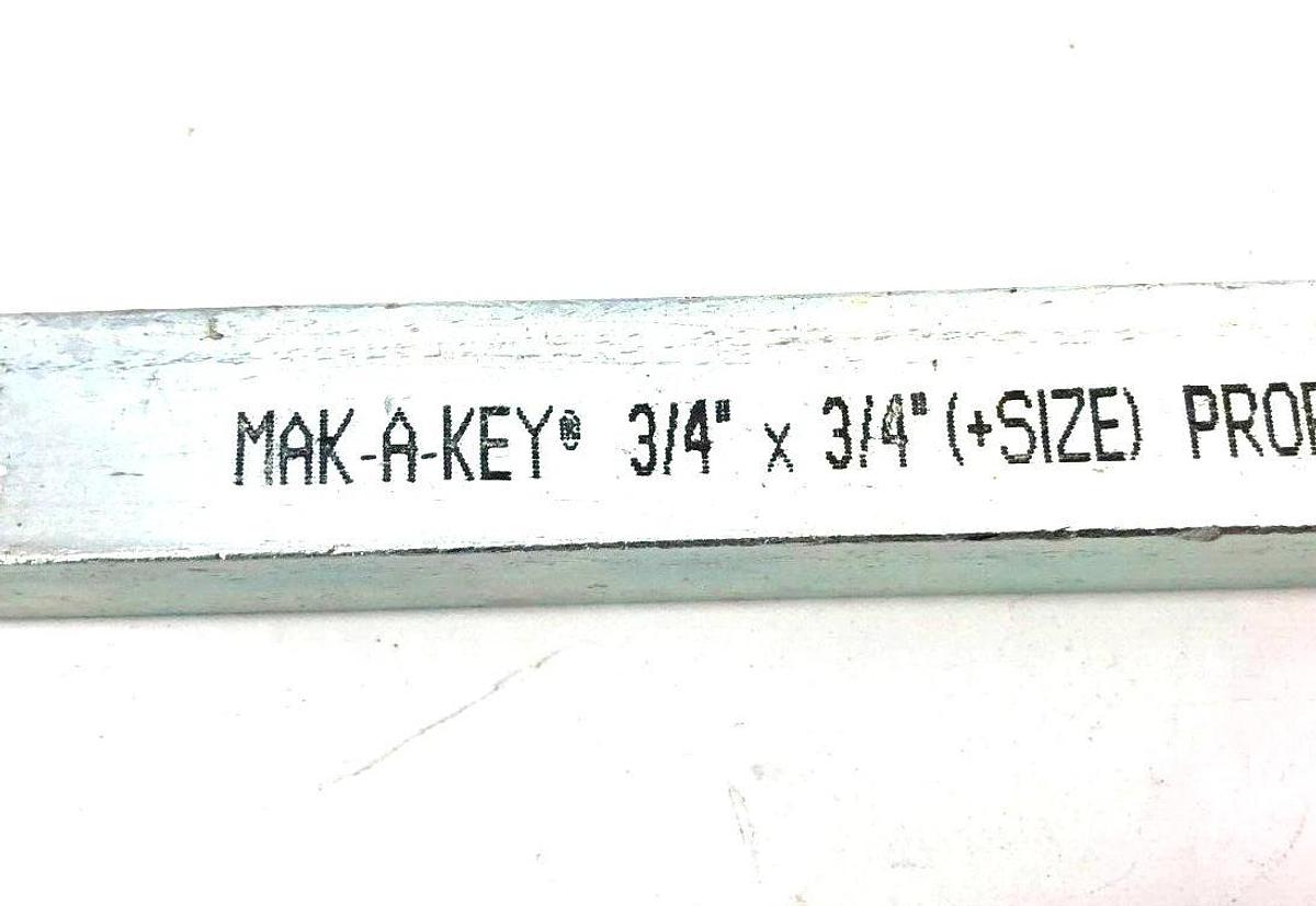 New Mak-A-Key 3/4" x 3/4" x 12" Key Stock