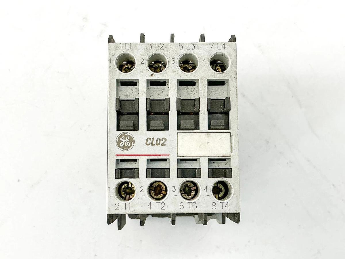 Used General Electric CL02A400T Contactor 110/120V Coil 4P
