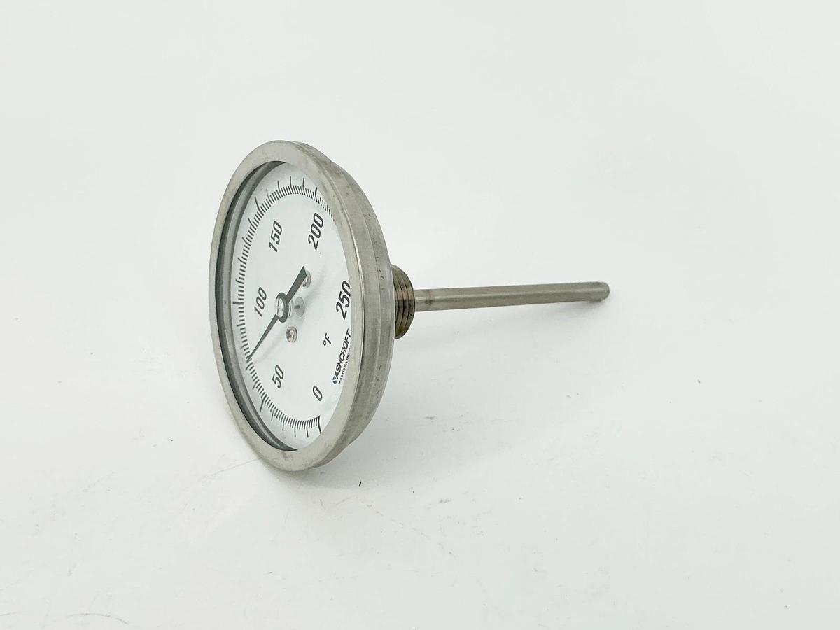 New Ahscroft 30-EI-60-R-040-0/250F 3" Thermometer 0/250F 3" 4" Stem 30152130-2