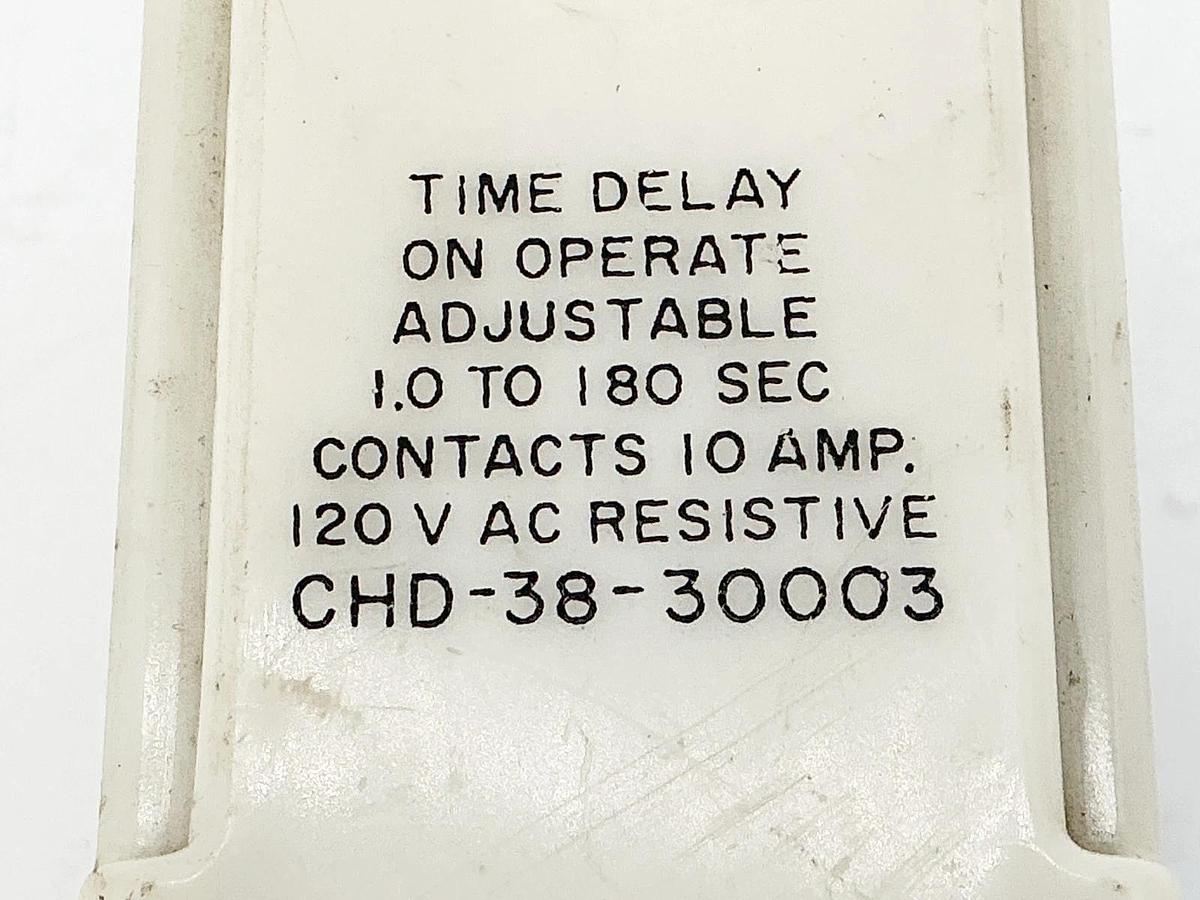 Used Potter Brumfield CHD-38-30003 Time Delay Relay 1-180 Second 120V 10A