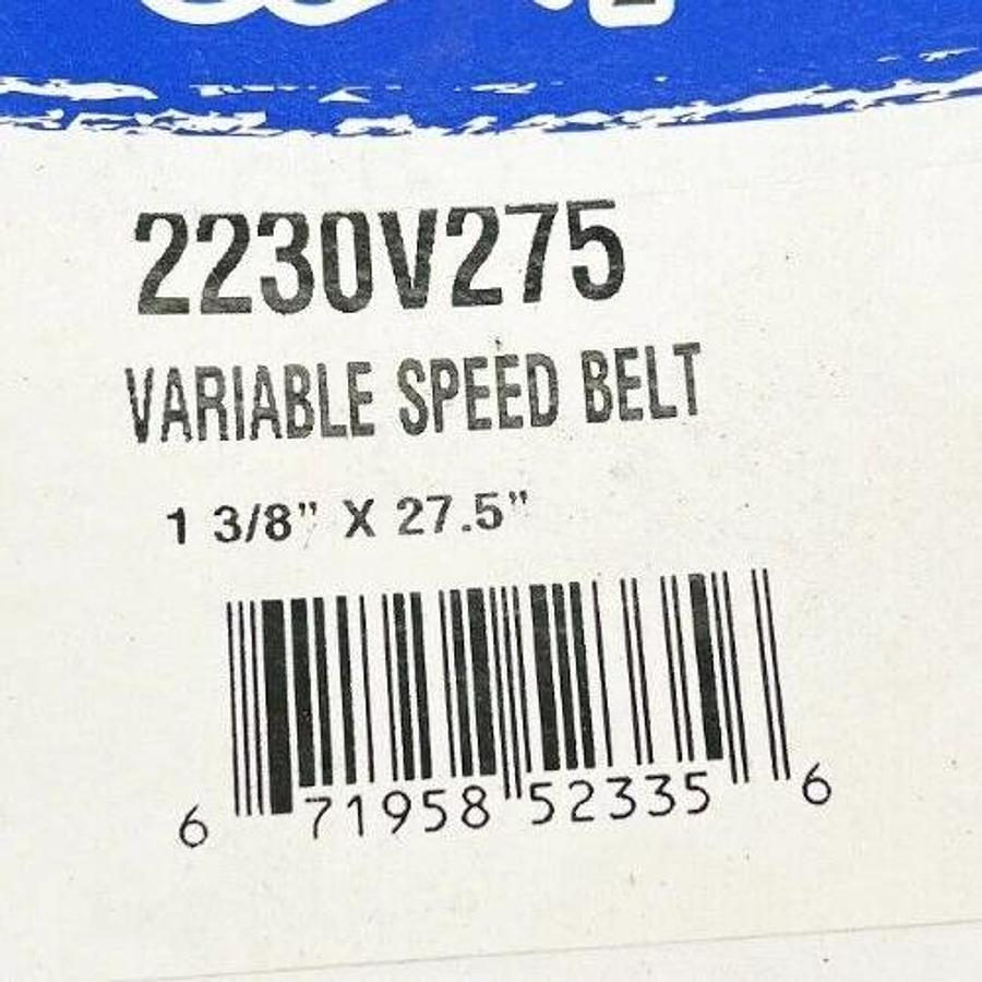 New A&I 2230V275 Variable Speed Belt 1-3/8" X 27.5"