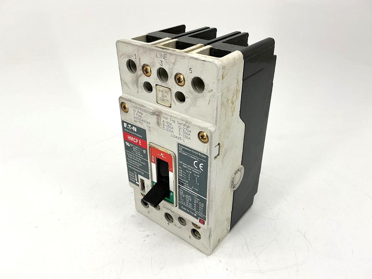 Used Eaton HMCPE030H1C Motor Circuit Protector HMCP-E 3-Pole 30A 480V