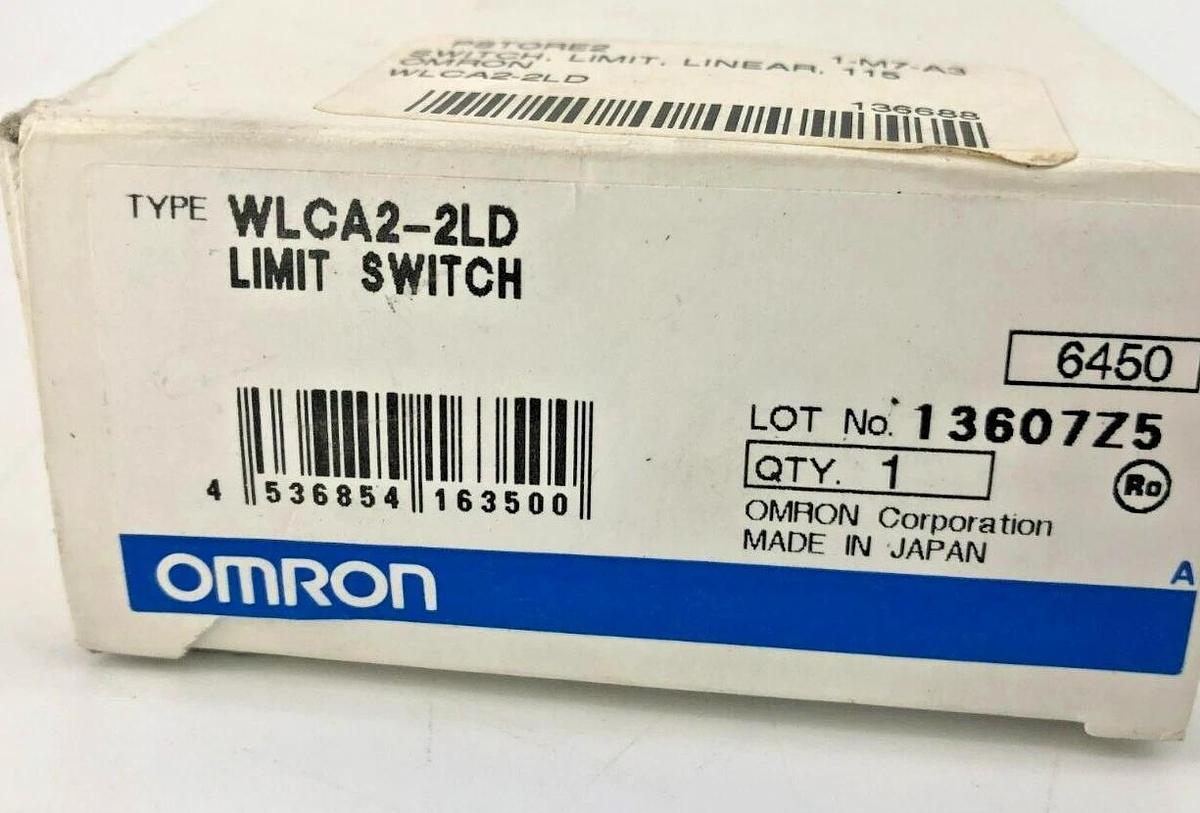 New Omron WLCA2-2LD Limit Switch 125VAC, 30VDC
