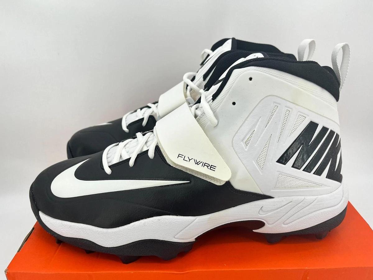 Nike Zoom Code ELT Stove Shark Black/White Size 16 Football Cleats
