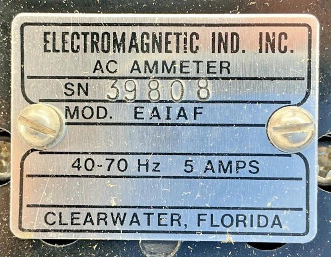 New Electromagnetic Ind EAIAF AC Ammeter 0-800AC Amps 40/70HZ 5A