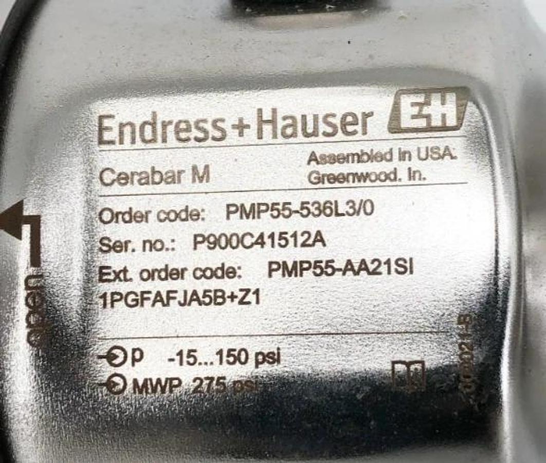 New Endress + Hauser Cerabar M PMP55-536L3/0 Transmitter 71086210