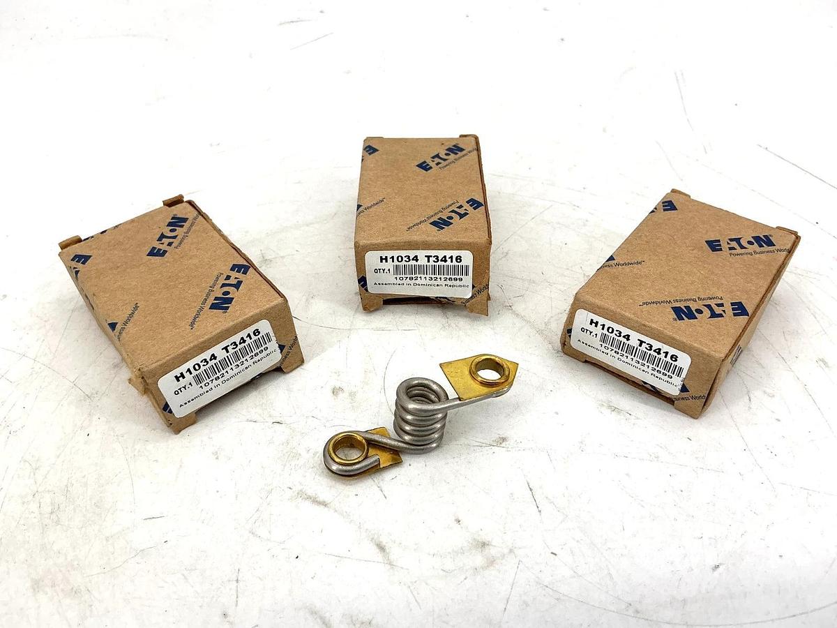 Lot of 3 New Eaton H1034 Thermal Overload Relay Heater Coil 1034 T3416