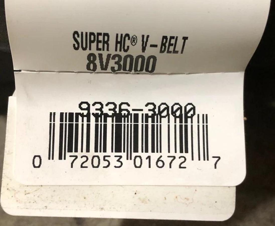 New Gates 8V3000 Super HC V-Belt 9336-3000 - No Box