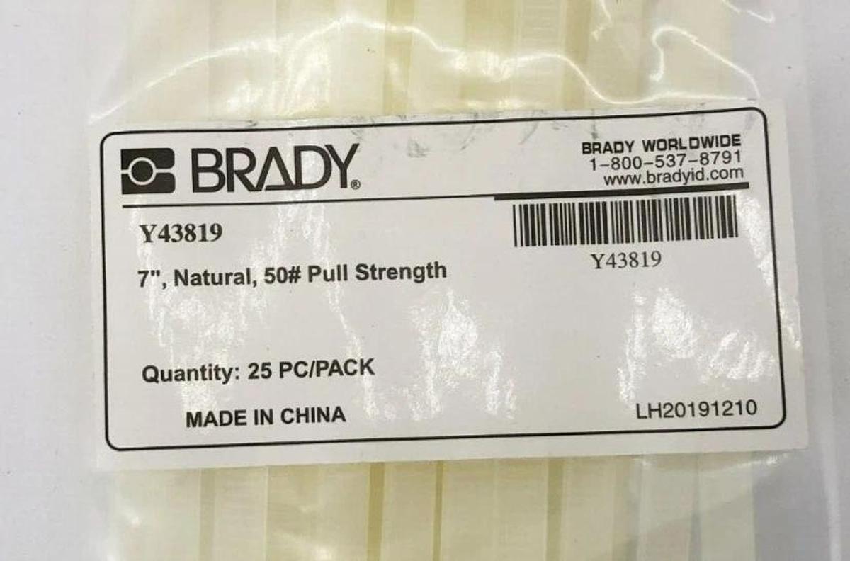 New Brady B-853 Lockout Tags "Do Not Operate" 7" x 4" 25/PK