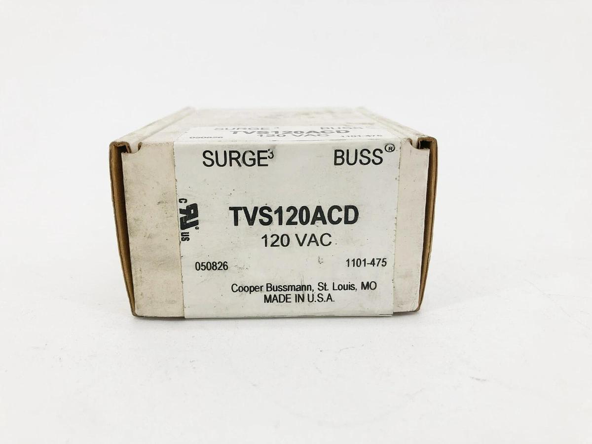 New Bussmann TVS120ACD Surge Suppressor 120VAC - Sealed Box