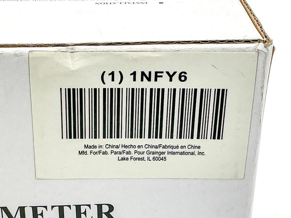 New 1NFY6Bimetal Thermometer 0-250F 3-1/2" Face 4" Stem
