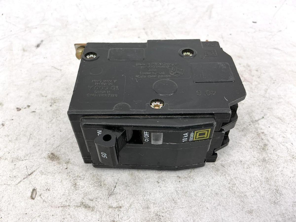 New Square D QOB250 Circuit Breaker 2-Pole 50A 120/240V - No Box
