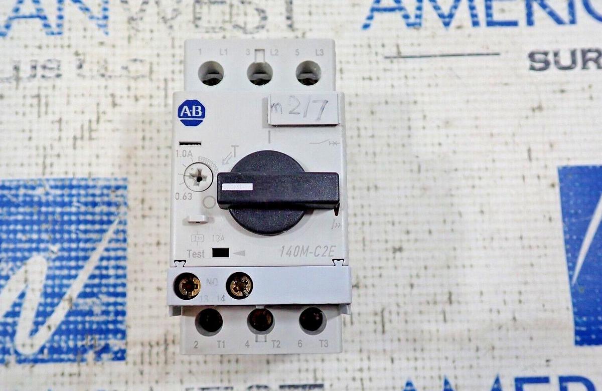 Used Allen Bradley 140M-C2E-B16 Ser. C Motor Circuit Breaker 1-1.6A