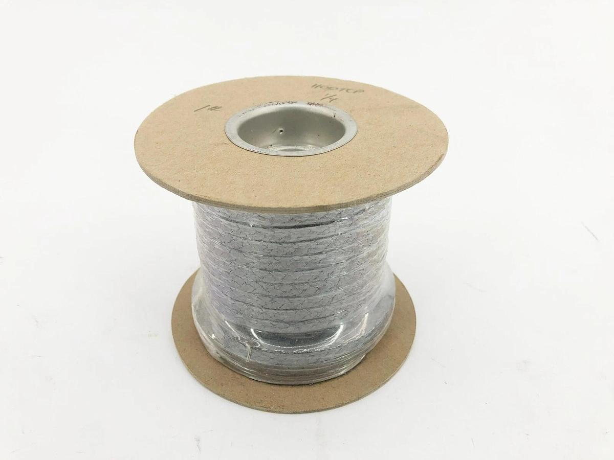New 1100TCP Interlock Braided Packing 1/4" Graphite 1LB