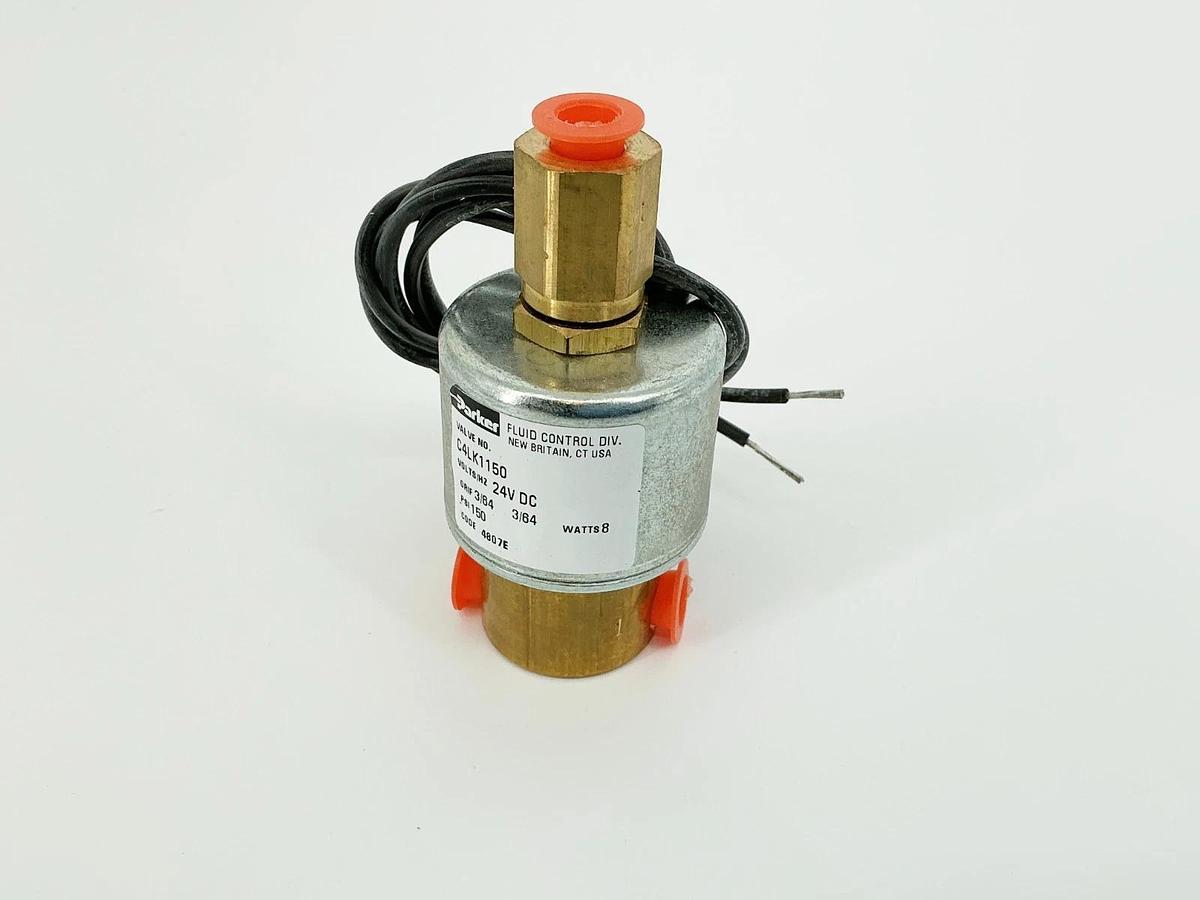 New Parker C4LK1150 Fluid Control Solenoid Valve 24V 150PSI 8W
