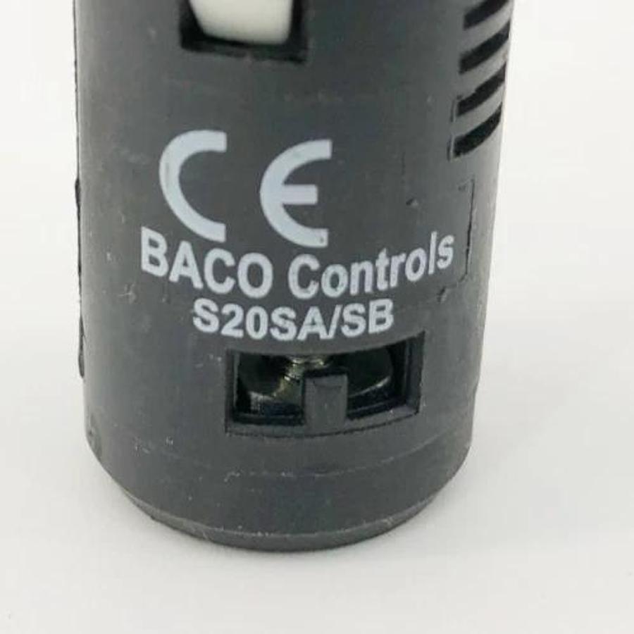 Lot of 2 New Baco Controls S20SA/SB Blue Indicator Lights 120V - No Box
