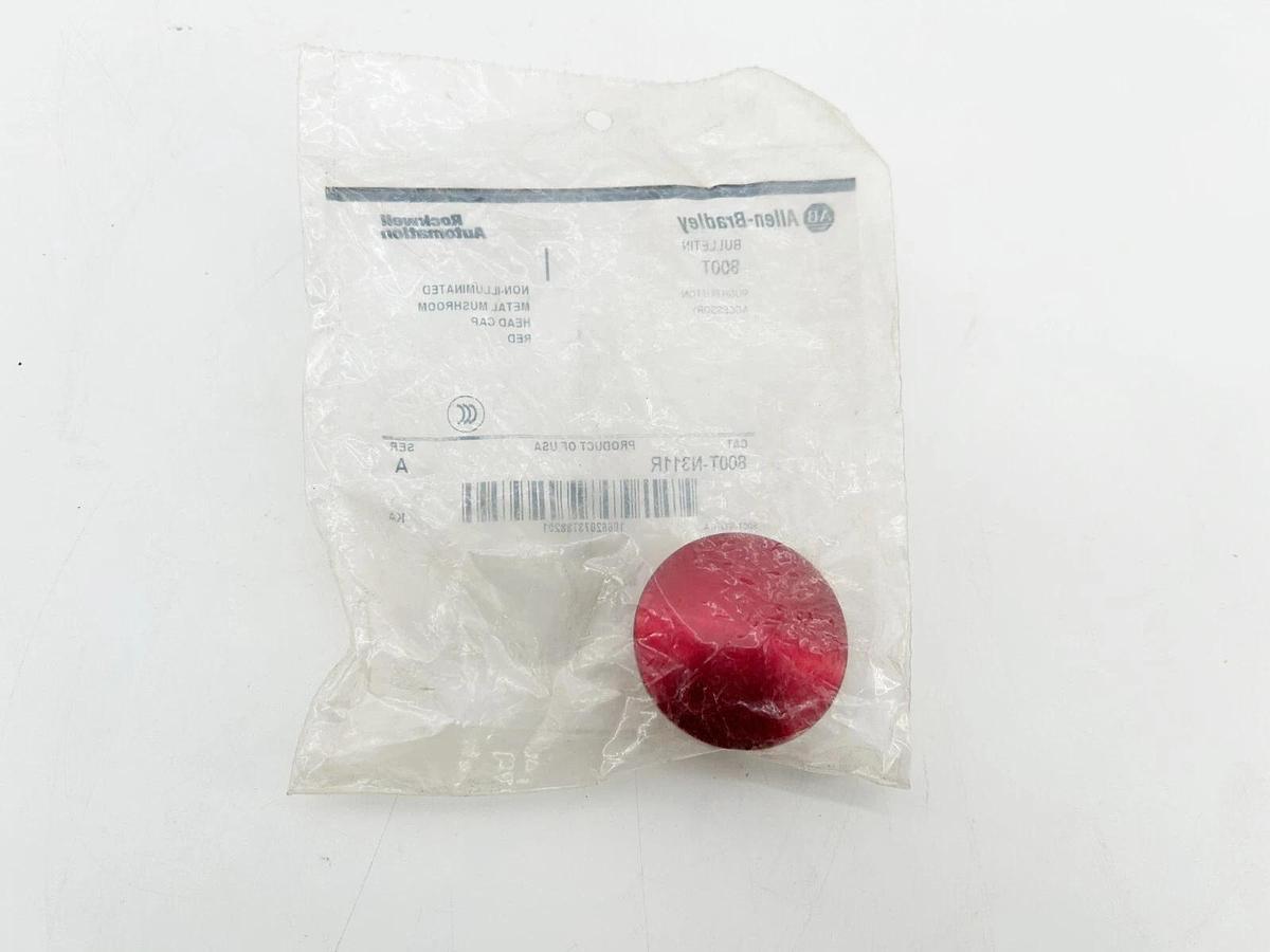 New Allen Bradley 800T-N311R PushButton 30MM Mushroom Head Red Metal Ser.A