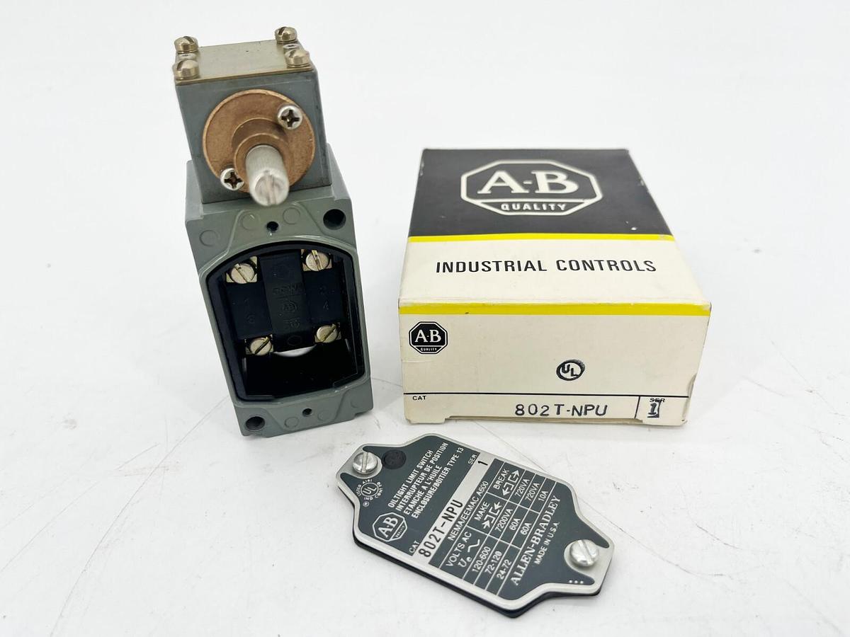 New Allen Bradley 802T-NPU Ser. 1 Oiltight Limit Switch - Old Style Box